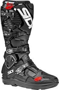 Sidi | Внедорожные мотоциклетные ботинки, профессиональные мотокроссовые ботинки для мужчин CROSSFIRE 3 SRS, регулируемые и сменные пряжки, система Flex System, блок Hyper Extension Block, Black