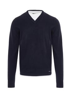 Пуловер Threadbare, темно-синий