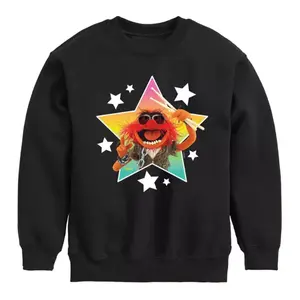 Толстовка из флиса с изображением животных для мальчиков 8-20 лет «Маппетс» Disney, черный