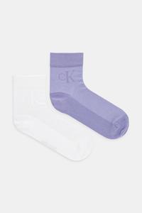 Носки 2 пары Calvin Klein Jeans, фиолетовый