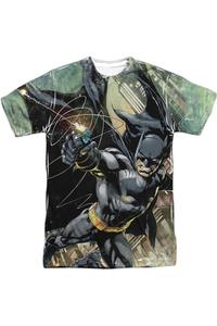 Футболка с коротким рукавом Batman Catch для взрослых из полиэстера Gildan, белый