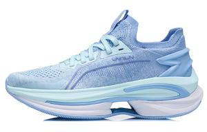 Кроссовки для бега WuShi 5S 1.0 женские с низким верхом цвета морской волны/снежно-фиолетовый синий Lining