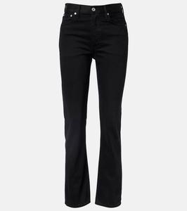 Прямые джинсы завышенной посадки Citizens of Humanity, Solid Black