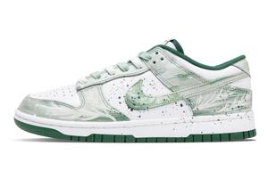 Nike Кроссовки для скейтбординга Dunk, устойчивые к истиранию, унисекс, белые, зеленые