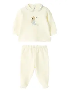 Пижама с воротником Питер Пэн Il Gufo, белый