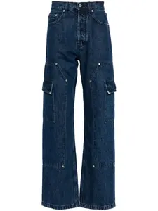 Джинсы-карго прямого кроя Frame PALM ANGELS, синий