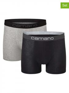 Camano Комплект из 2 штук: боксерские шорты черного и серого цвета