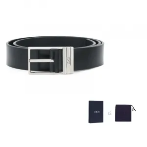 DIOR Кожаный ремень мужской черный, Black