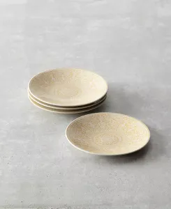 Салатные тарелки Havana coupe, набор из 4 шт. Fortessa, honey