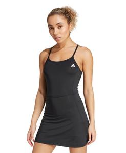 Женское платье-шорты с интегрированной конструкцией для тренировок Adidas, Black/White