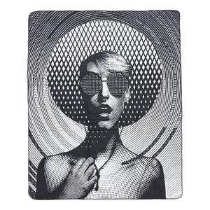 Плед twentyfour Elektra, 200 см, черно-белый