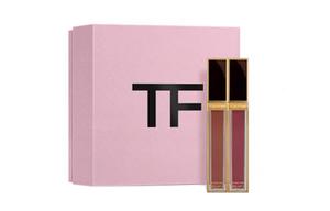 TOM FORD Набор жидких помад TF Black Gold Mirror Finish, легко растушевываются, увлажняющие, 5,5 мл + 5,5 мл