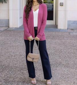 Рельефный вязаный кардиган в розовом цвете Grace and Lace