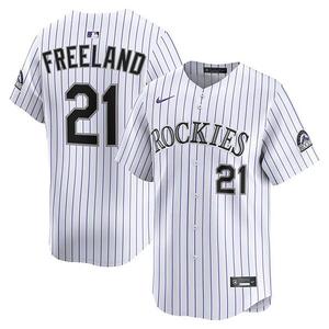 Мужская белая джерси Kyle Freeland Colorado Rockies Home Limited Nike