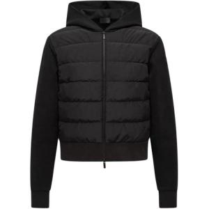Zip Up Quilted Jacket Moncler, черный