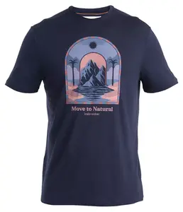 Мужская футболка Icebreaker Merino 150 Tech Lite III с коротким рукавом, цвет Midnight Navy