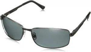 Солнцезащитные очки Polaroid P4416/S, прямоугольные, цвет «оружейная сталь» и серый, поляризованные, диаметр линз 63 мм, 9wy2/Y2 Grey Polarized