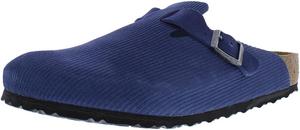 Унисекс сабо Birkenstock Boston с мягкой стелькой, Corduroy Indigo