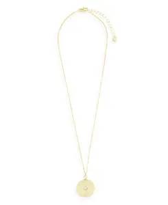 Ожерелье с подвеской-монетой «Каталина» из 14-каратного золота Brook & York, gold-plated