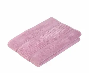Полотенце Gözze "BIO Terry", (1 шт.), натуральный хлопок, однотонное, с стриженной каймой, пастельные тона 70х140 см (1 шт.), цвет altrosa