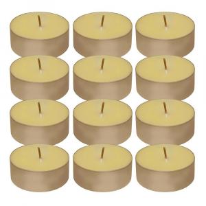 LumaНабор свечей Mega Citronella Tealight, 12 шт. LumaBase, белый