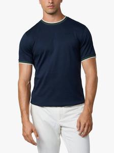 Футболка Classic Fit с контрастным воротником Hackett London, Navy