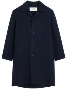 AMI Paris однобортное пальто, синий