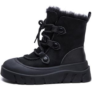 Jay Тёплые короткие зимние сапоги женские - чёрные, цвет Black