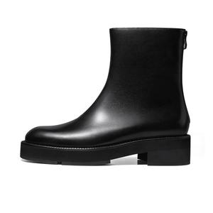 THOM WILLS Британские стильные универсальные повседневные челси кожаные ботинки мужские черные