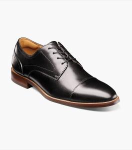 Мужские туфли-оксфорды Florsheim Rucci 13384-001 с черным мыском и перфорацией ZOGG2164