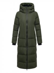 Стеганое пальто Honiaa XVI темно-оливкового цвета Marikoo
