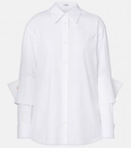Хлопковая поплиновая рубашка Loewe, White