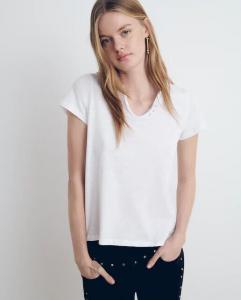 Женская хлопковая футболка с короткими рукавами Brownie, белый