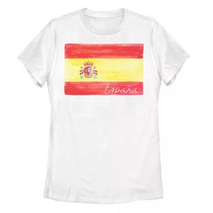 Юниорская футболка Испании с акварельным флагом Licensed Character