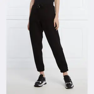 Спортивные брюки прямого кроя с коллонами Silvian Heach, черный