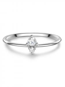 Glanzstücke München Серебряное кольцо с кубическим цирконием в оправе из серебра