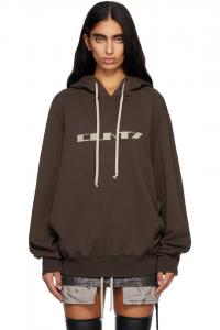 Rick Owens Drkshdw Толстовка большого размера Gray Concordians