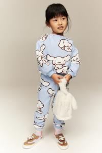 Спортивные штаны из трикотажной ткани с принтом H&M, мультиколор