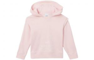Толстовка детская Burberry с капюшоном, розовый