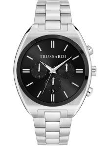 Trussardi Аналоговые часы в черном и серебристом цвете