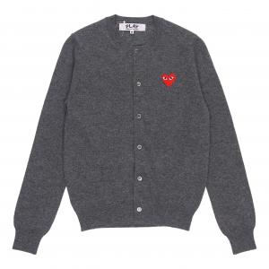 Кардиган (WMNS) COMME des GARCONS PLAY Cardigan Red Emblem 'Grey' AZ-N007-051-3, серый