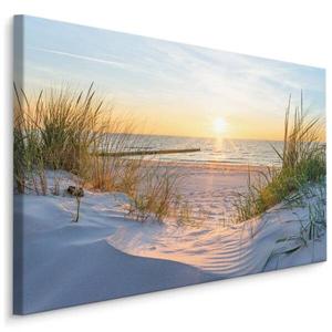 Картина на холсте Muralo Sonnenaufgang am Meer 3D, 90x60x60 см цвет beige/blau/grün