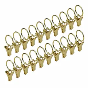 Кольцевой зажим для тросовой гарнитуры Liedeco, Messingfarben