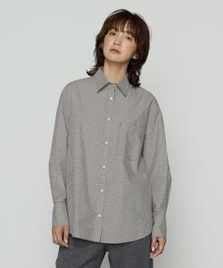 Мини-рубашка в клетку "Пишущая машинка" Comme Ca, цвет 14: Brown