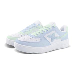 XTEP Кроссовки Air Force One Slip, устойчивые к истиранию, низкие, для скейтбординга, унисекс, сине-зеленые, непарные