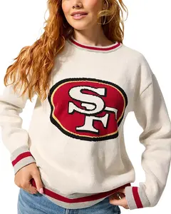 Свитер с круглым вырезом и жаккардовой отделкой "Сан-Франциско 49ерс" Terez, мультиколор