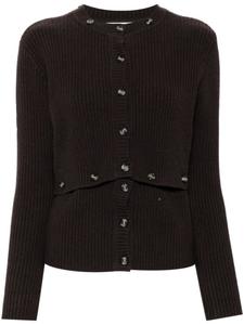 Rokh кардиган на пуговицах, коричневый