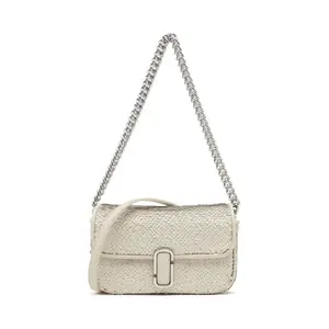 Миниатюрная сумка-мессенджер J Marc с пайетками Marc Jacobs, бежевый