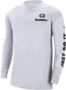 Мужская футболка с длинным рукавом Nike College Max 90, White