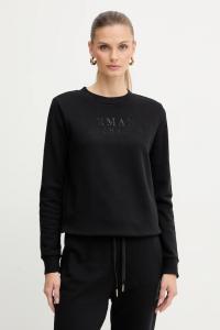 Хлопковая толстовка Armani Exchange, черный